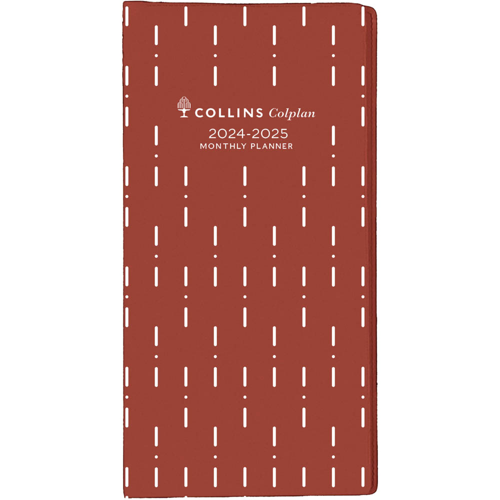 Image for COLLINS COLPLAN 11W.V15 EARLY EDITION PLANNER DIARY 2 YEAR MONTH TO VIEW B6/7 RED from Surry Office National