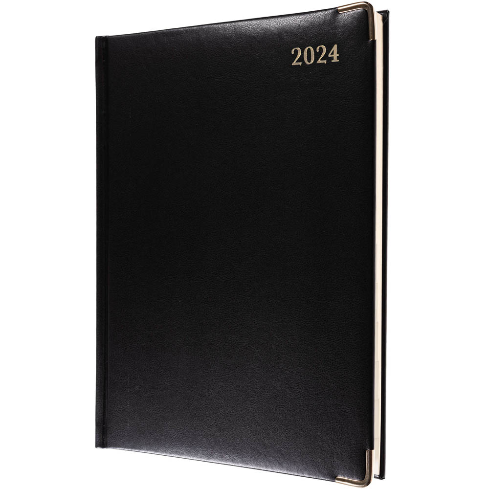 Image for DEBDEN CLASSIC MANAGER 1200.U99 DIARY DAY TO PAGE 260 X 190 MM BLACK from Office National Sydney Stationery