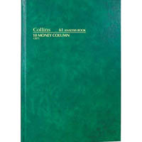 collins 61 series analysis book 10 money column 84 leaf a4 green