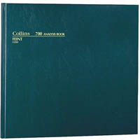 collins 700 series analysis book 24 money column 96 leaf a3.5 green