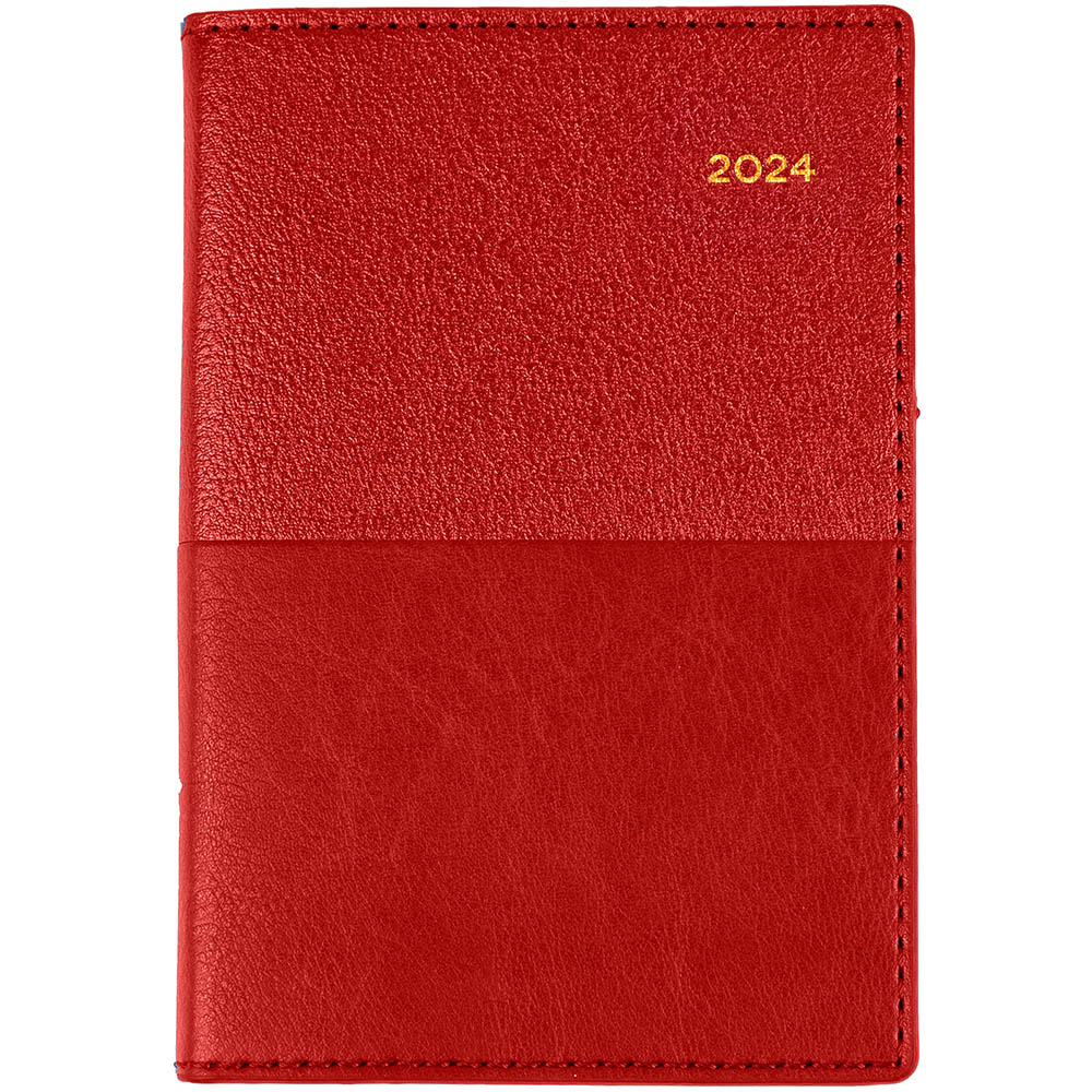 Image for COLLINS VANESSA 355.V15 DIARY WEEK TO VIEW B7R RED from Emerald Office Supplies Office National