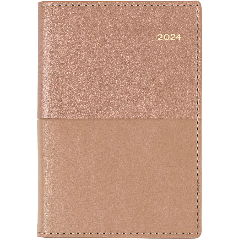 Image for COLLINS VANESSA 355.V49 DIARY WEEK TO VIEW B7R ROSE GOLD from Ezi Office Supplies Gold Coast Office National