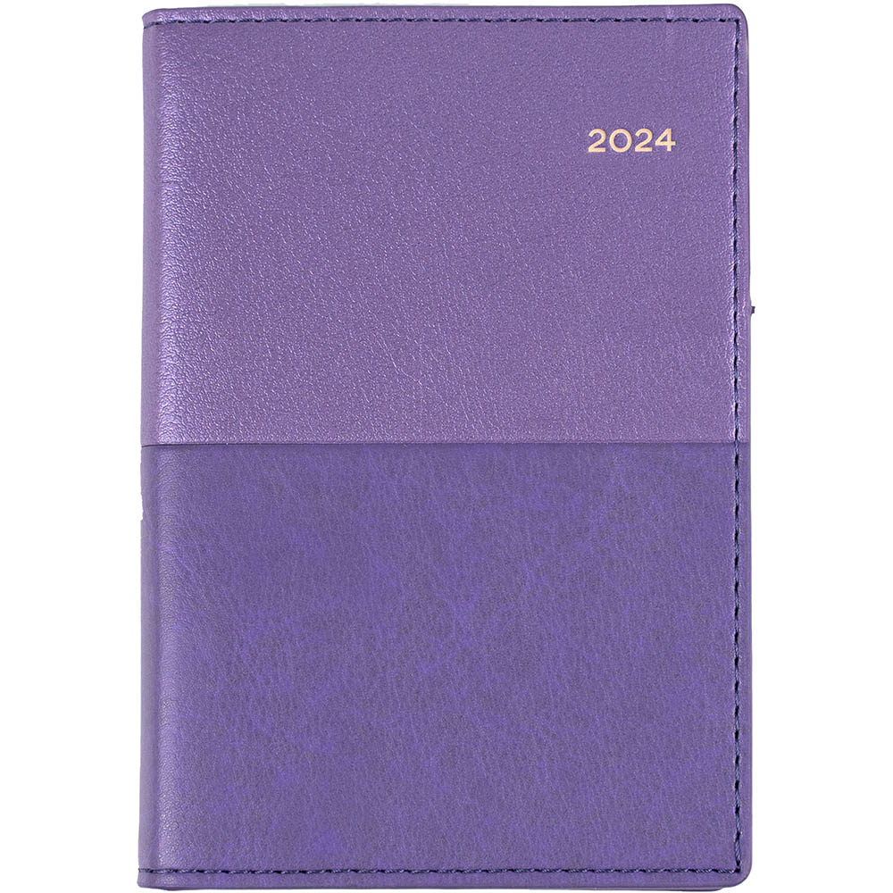 Image for COLLINS VANESSA 355.V55 DIARY WEEK TO VIEW B7R PURPLE from PaperChase Office National