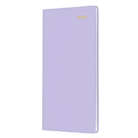 collins belmont slimline 377p.v55 diary week to view portrait lilac