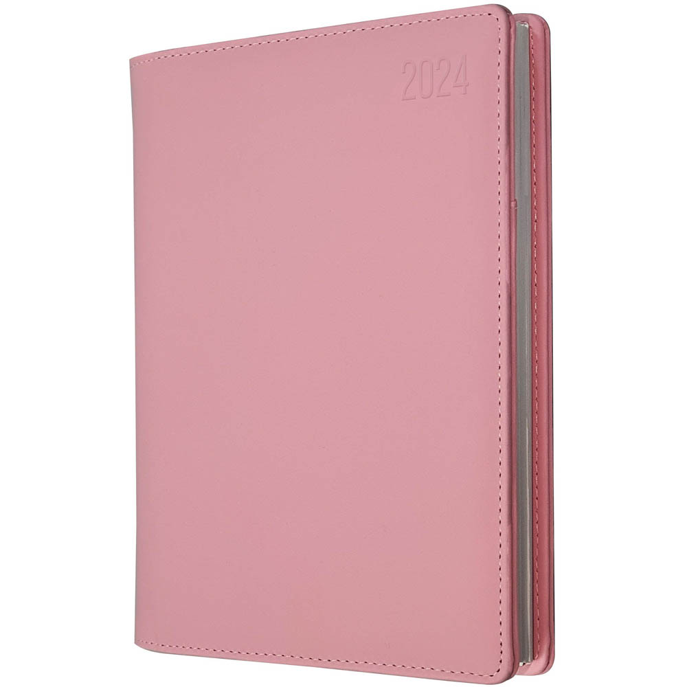 Image for DEBDEN ASSOCIATE II DESK 4251.U50 DIARY WEEK TO VIEW A4 PINK from Ezi Office National Tweed