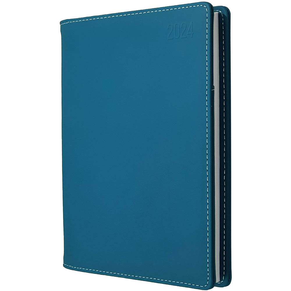 Image for DEBDEN ASSOCIATE II DESK 4551.U53 DIARY WEEK TO VIEW A5 TEAL from Office National Sydney Stationery