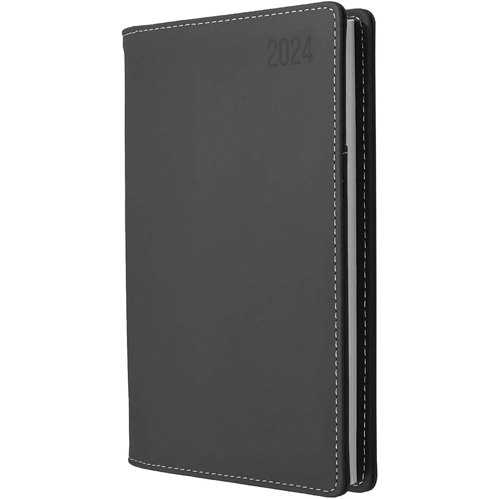 Image for DEBDEN ASSOCIATE II POCKET 4651.U98 DIARY WEEK TO VIEW VERTICAL B6/7 GREY from Emerald Office Supplies Office National