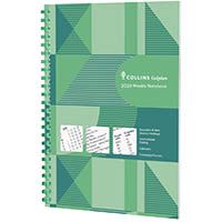 collins colplan 61.p52 diary with notes week to view a5 green