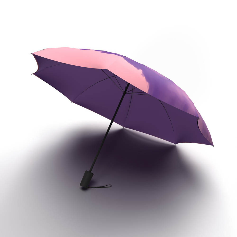 Image for JUMBLE AND CO UPS AND DOWNS UMBRELLA AUTOMATIC PURPLE from Office National Whyalla