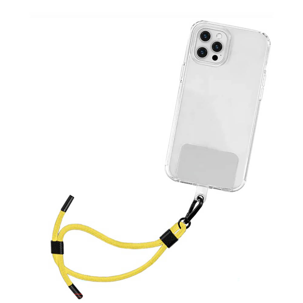 Image for JUMBLE AND CO SLING AND GRIP PHONE STRAP YELLOW from Office National Limestone Coast
