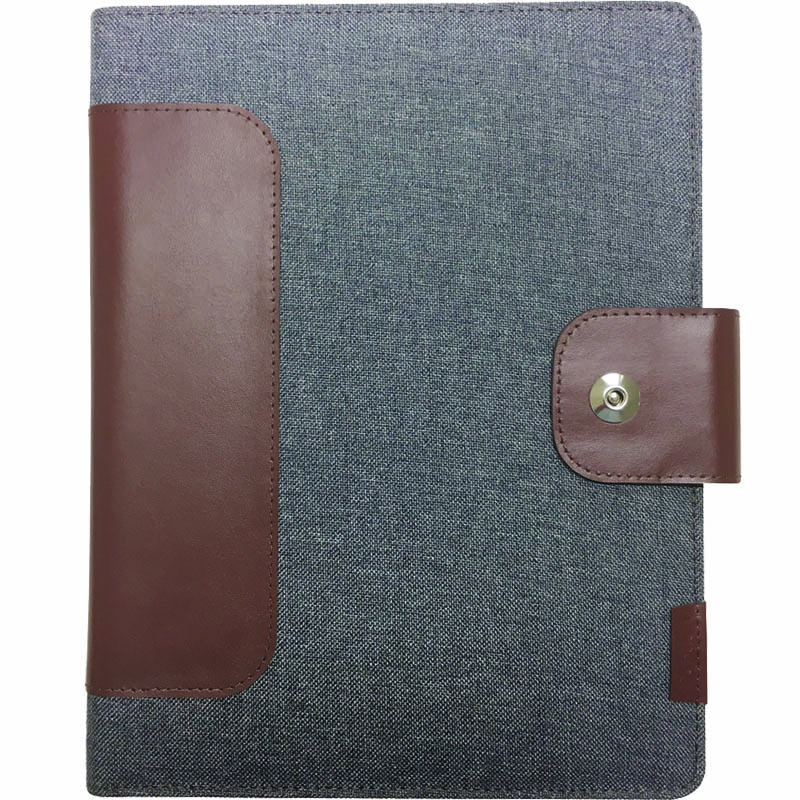 Image for COLLINS CH2 COMPACT COMPENDIUM MAGNETIC CLOSURE WITH NOTEPAD QUARTO 260 X 210MM GREY from Axsel Office National