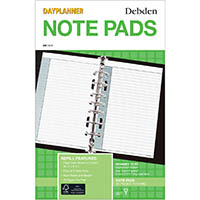 debden dayplanner dk1011 desk edition refill notepad 216 x 140mm white pack 2