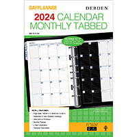 debden dayplanner dk1310 refill desk monthly dated tab
