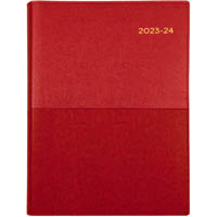 collins vanessa fy145.v15 financial year diary day to page a4 red