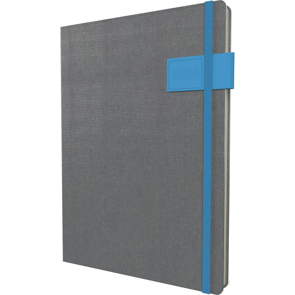 Image for COLLINS GAIA GA153.57 DIARY WEEK TO VIEW A5 BLUE from Emerald Office Supplies Office National