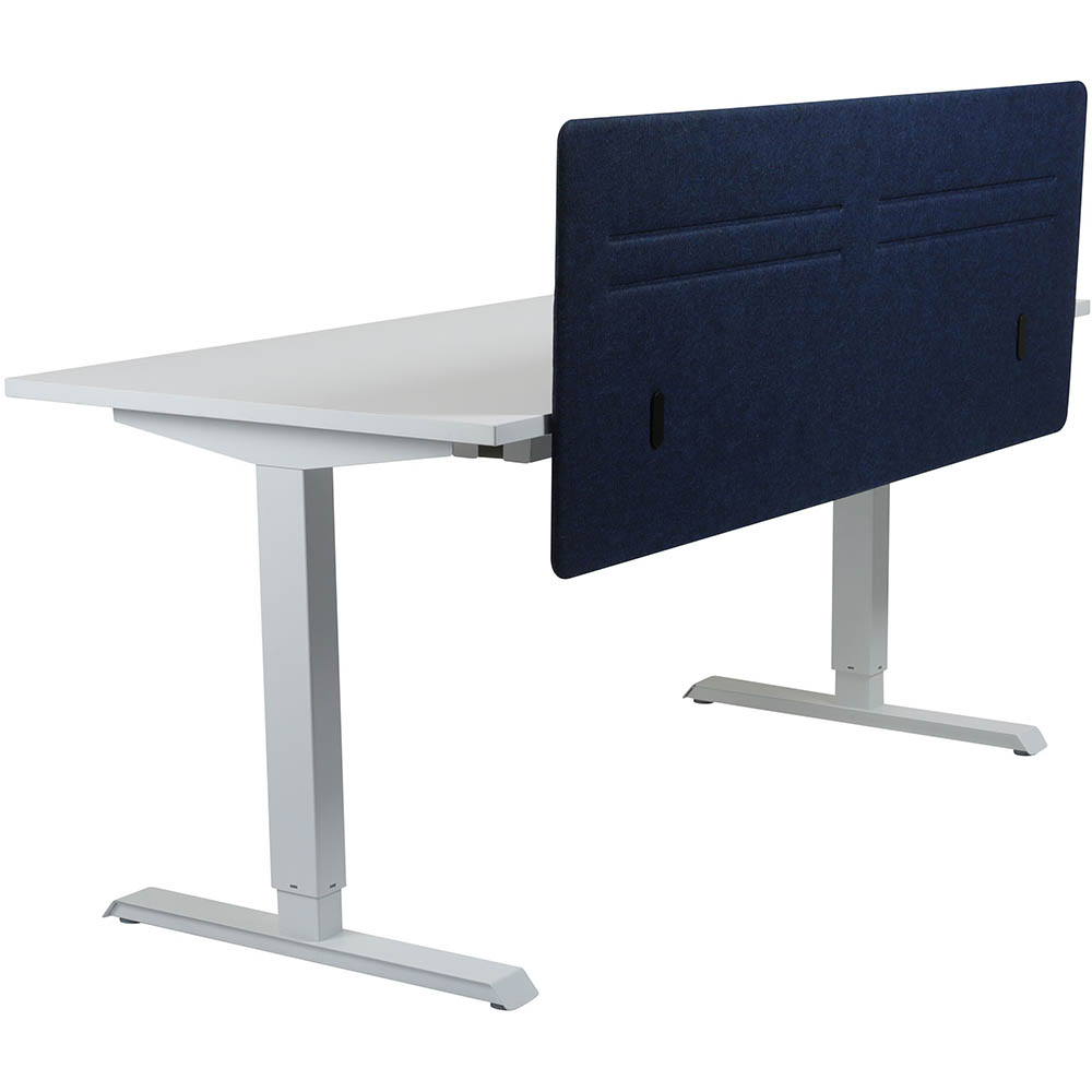 Image for HEDJ FRONT PET DESK MOUNTED SCREEN 1400 X 500MM NAVY BLUE from Pirie Office National