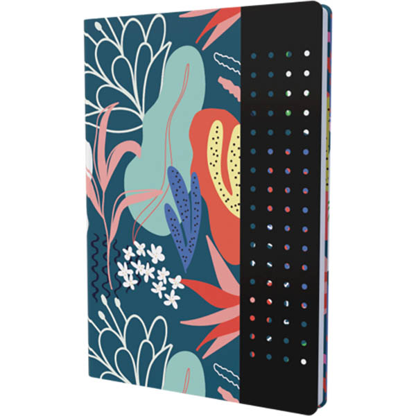 Image for COLLINS KALOS NOTEBOOK RULED 224 PAGE A5 DIGITAL TEAL from Aztec Office National