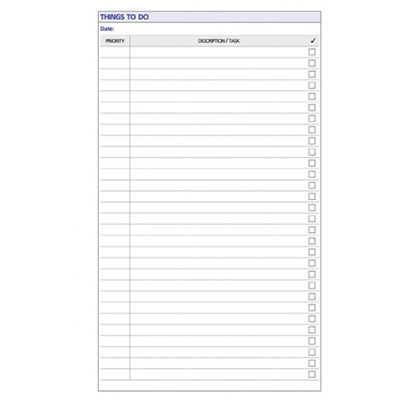 Image for DEBDEN DAYPLANNER PR2006 PERSONAL EDITION REFILL THINGS TO DO from Mackay Business Machines (MBM) Office National