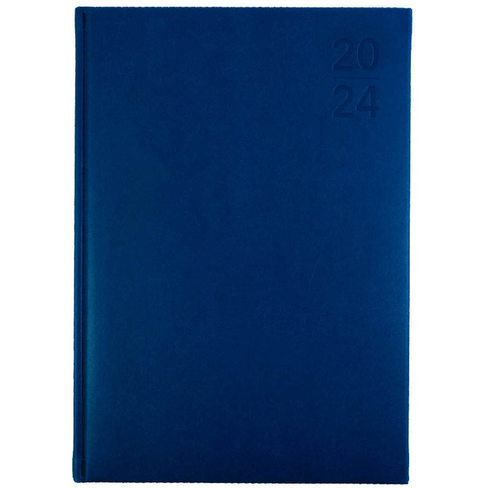 Image for DEBDEN SILHOUETTE S4100.P59 DIARY DAY TO PAGE A4 NAVY from Ezi Office Supplies Gold Coast Office National
