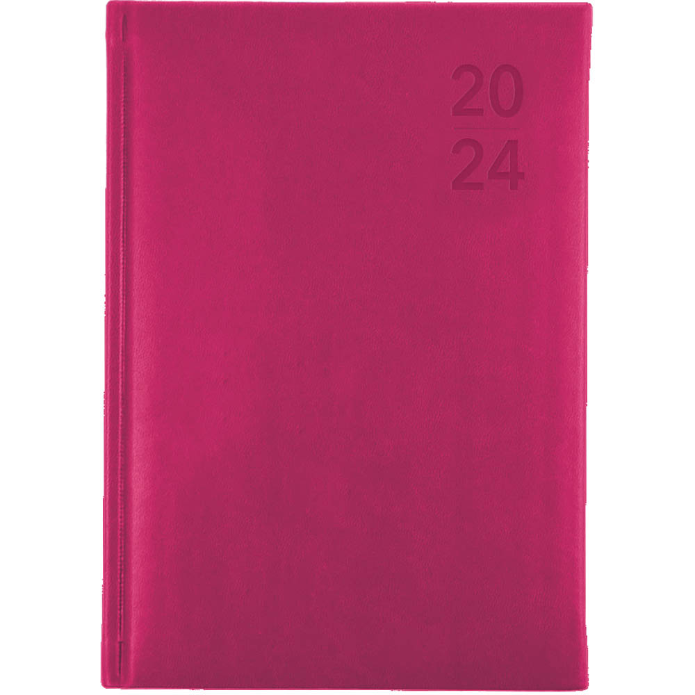 Image for DEBDEN SILHOUETTE S5100.P50 DIARY DAY TO PAGE A5 PINK from Ezi Office Supplies Gold Coast Office National