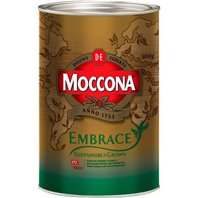 Image for MOCCONA EMBRACE INSTANT COFFEE SUSTAINABLY GROWN 500G CAN from SBA Office National - Darwin