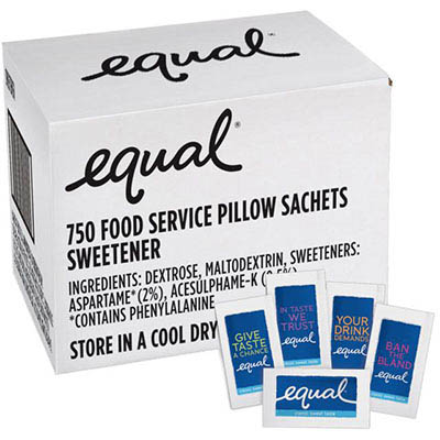 Image for EQUAL SWEETENER PACK 750 from OFFICE NATIONAL CANNING VALE