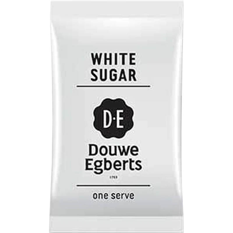 Image for DOUWE EGBERTS WHITE SUGAR SINGLE SERVE SACHET 3G CARTON 2000 from Connelly's Office National