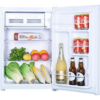 nero bar fridge and freezer 78 litre 480 x 445 x 700mm white