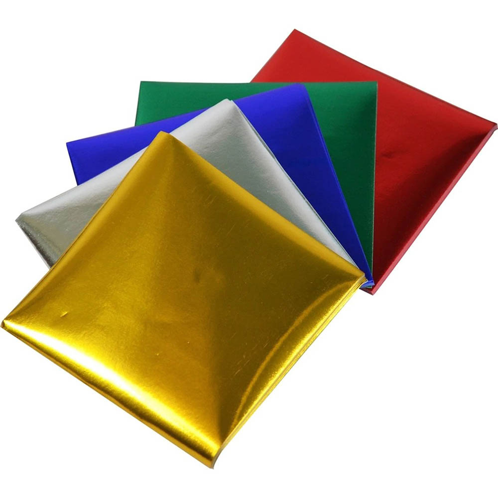 Image for RAINBOW KINDER SHAPES FOIL SQUARE 85GSM 125MM ASSORTED PACK 100 from SBA Office National - Darwin