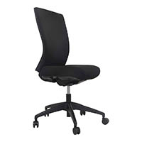 buro mentor upholstered chair nylon base black