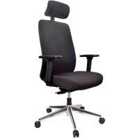buro vela task chair high back arms headrest black
