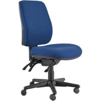 buro roma task chair high back 3-lever jett fabric dark blue