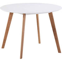 dal acti round table 1000mm oak/white