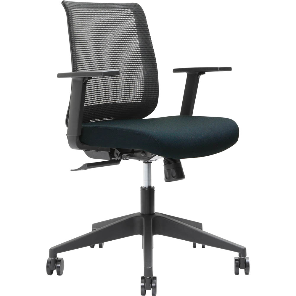 Image for BRINDIS TASK CHAIR LOW MESH BACK NYLON BASE ARMS NAVY from PaperChase Office National