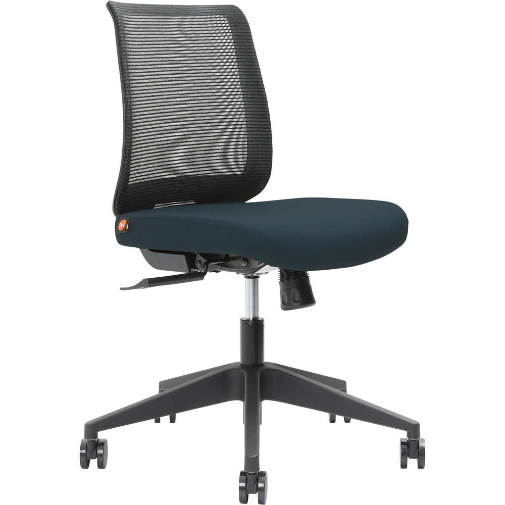 Image for BRINDIS TASK CHAIR LOW MESH BACK NYLON BASE DENIM from Office National Sydney Stationery