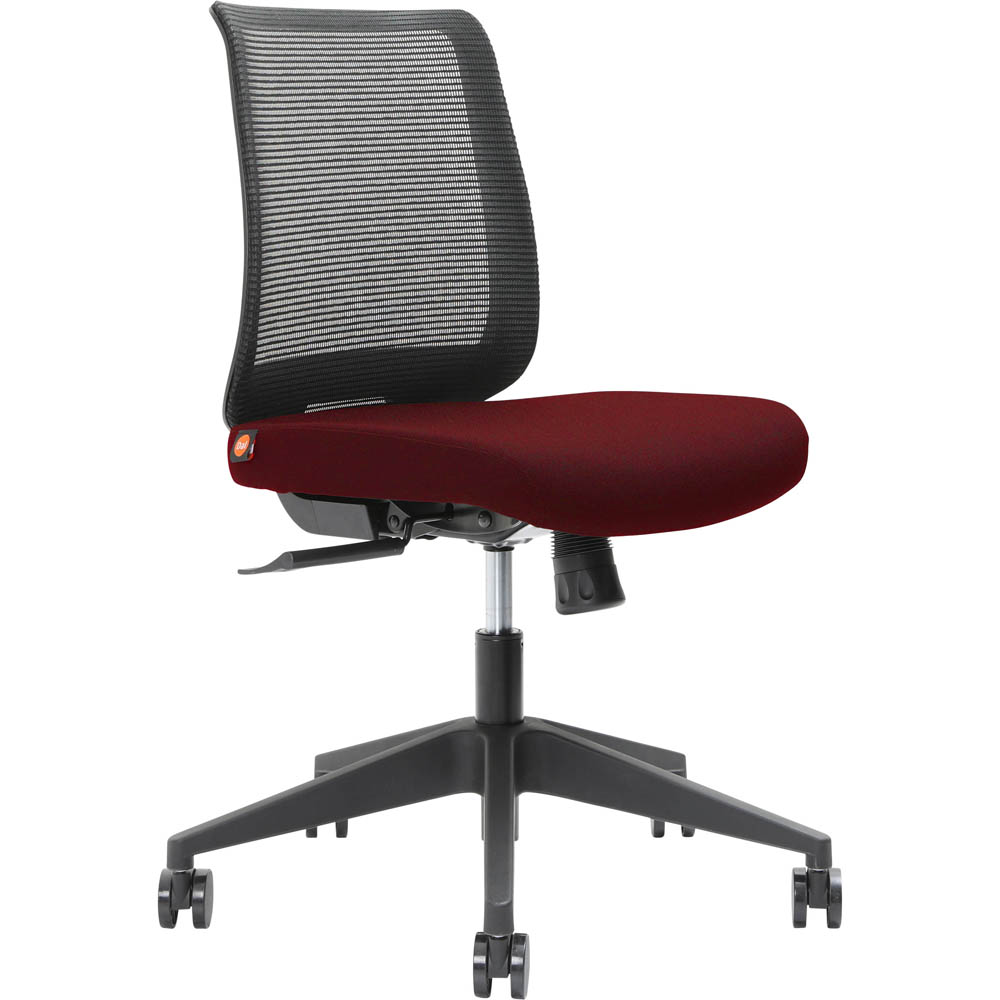 Image for BRINDIS TASK CHAIR LOW MESH BACK NYLON BASE SCARLET from Pirie Office National