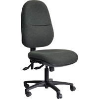 dal ergo bc task chair high back 3-lever black nylon base gravity fabric slate