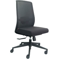 dal jirra pro chair synchro high mesh back seat slide nylon base no arms fabric black