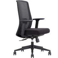 dal jirra pro chair synchro high mesh back seat slide nylon base 3d arms fabric black