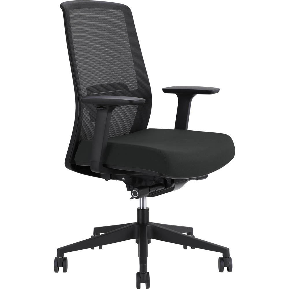 Image for JIRRA SIDE CONTROL SYNCHRO HIGH MESH BACK ARMS BLACK BACK SLATE SEAT from Paul John Office National