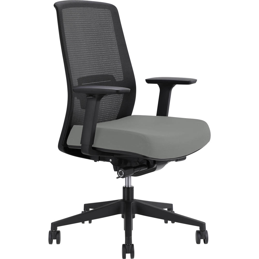 Image for JIRRA SIDE CONTROL SYNCHRO HIGH MESH BACK ARMS BLACK BACK STEEL SEAT from Coleman's Office National