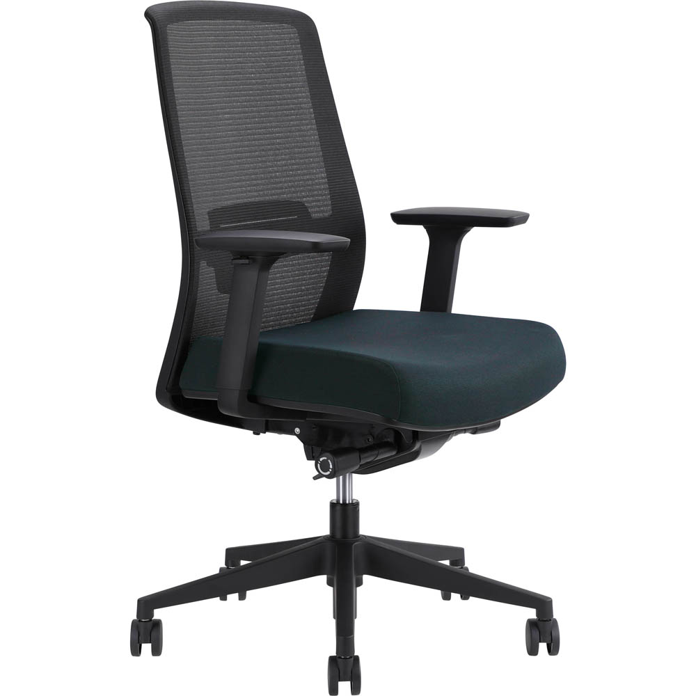 Image for JIRRA SIDE CONTROL SYNCHRO HIGH MESH BACK ARMS BLACK BACK NAVY SEAT from Office National Perth CBD