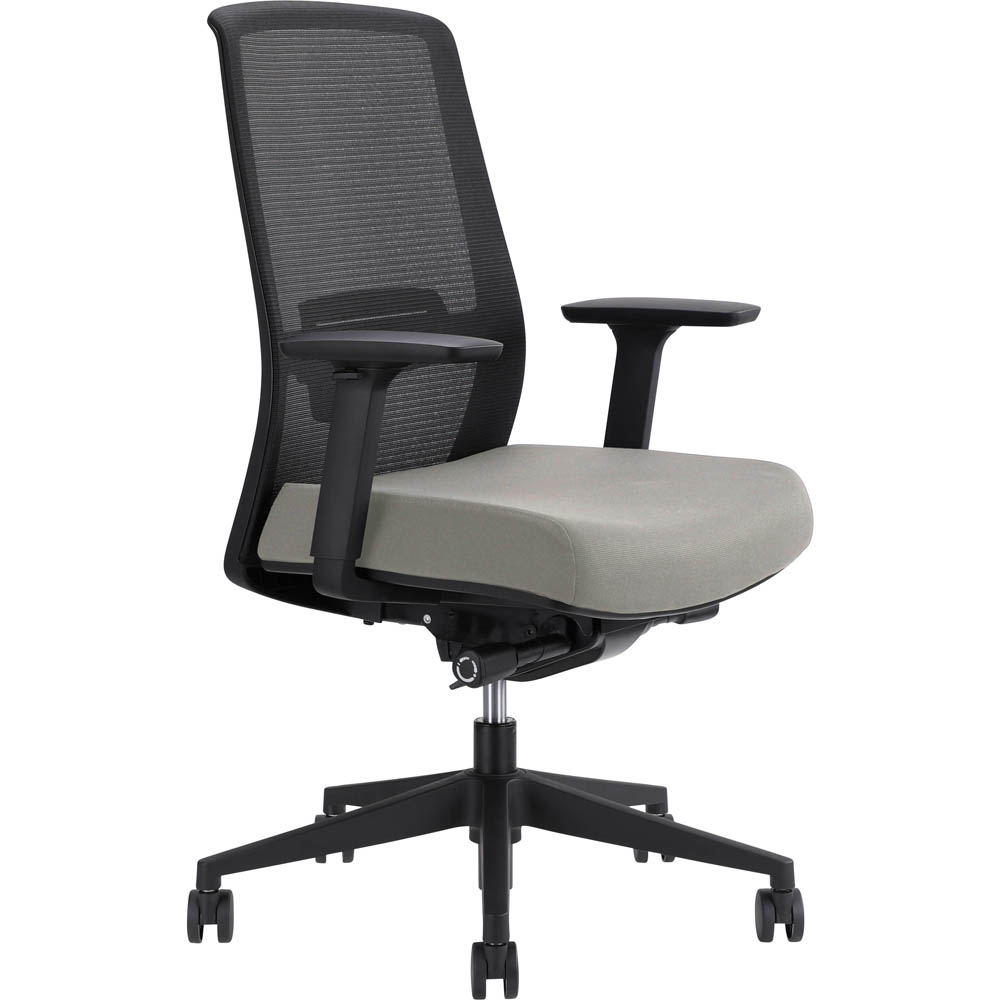 Image for JIRRA SIDE CONTROL SYNCHRO HIGH MESH BACK ARMS BLACK BACK SAND SEAT from PaperChase Office National