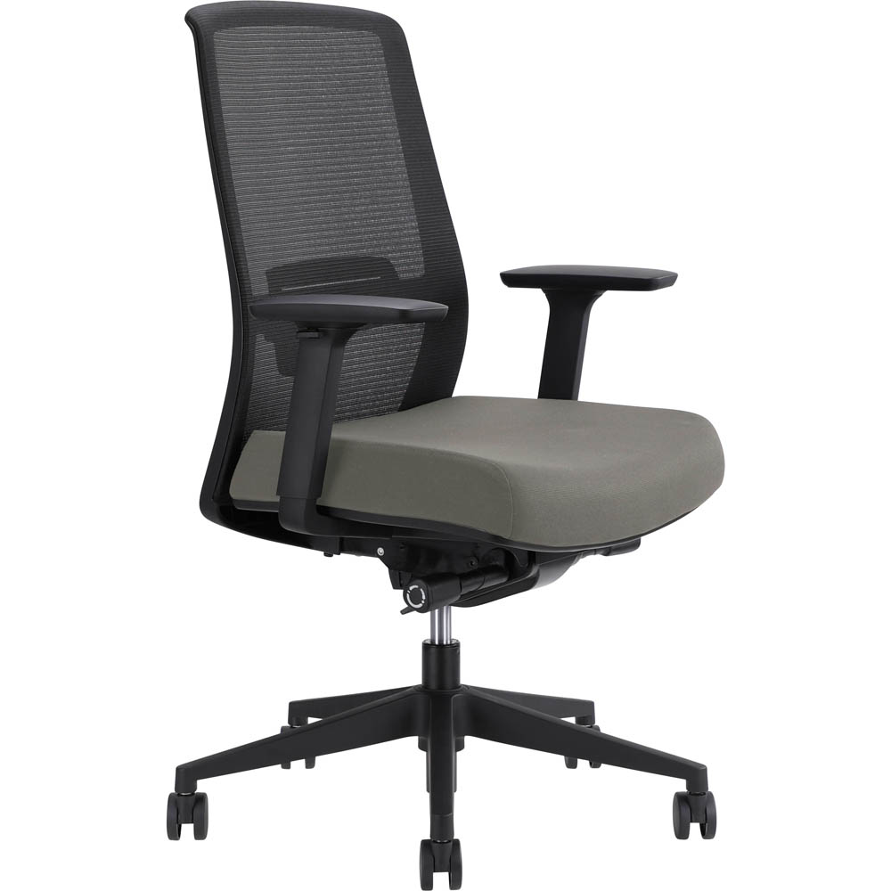Image for JIRRA SIDE CONTROL SYNCHRO HIGH MESH BACK ARMS BLACK BACK MOCHA SEAT from Angletons Office National