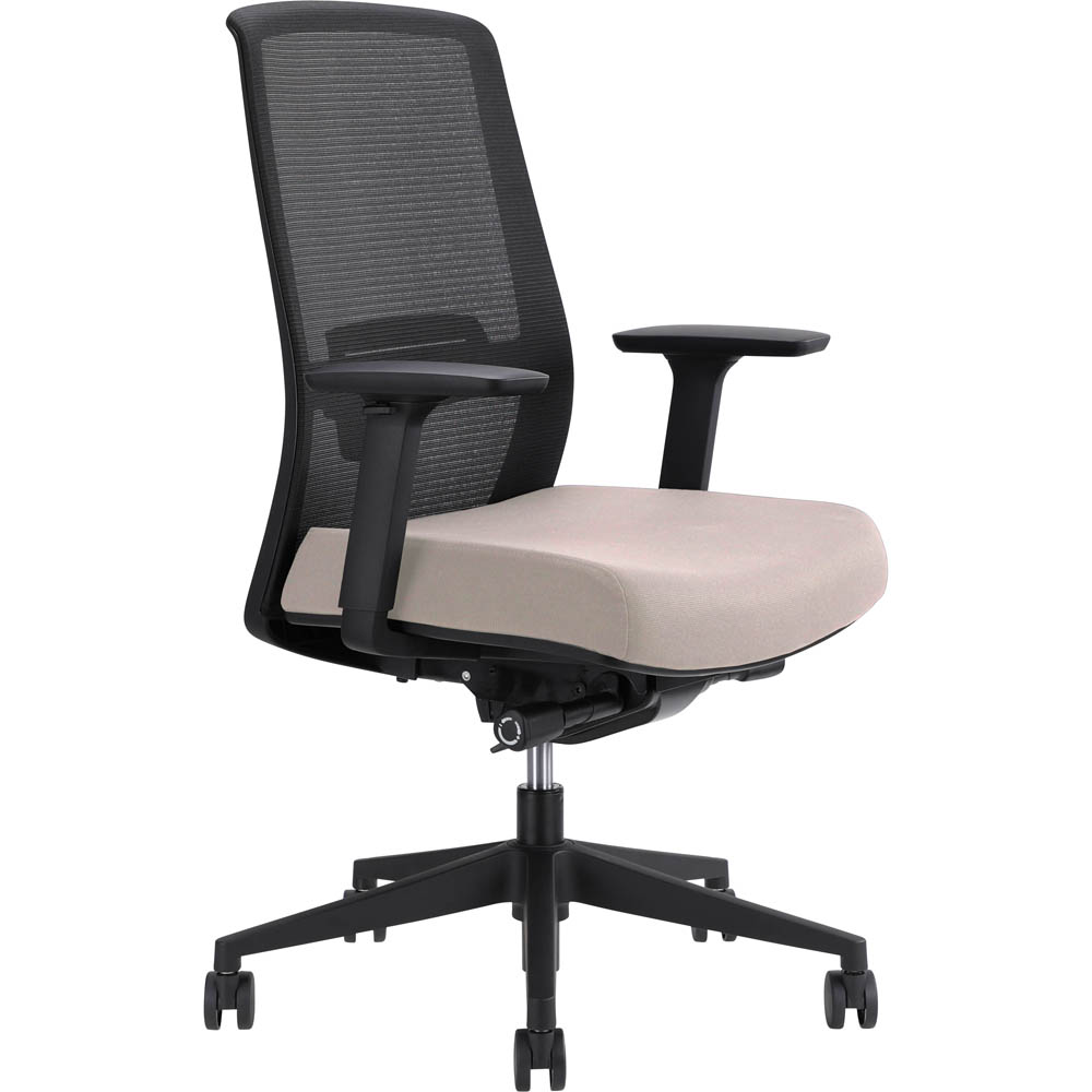 Image for JIRRA SIDE CONTROL SYNCHRO HIGH MESH BACK ARMS BLACK BACK PETAL SEAT from Angletons Office National