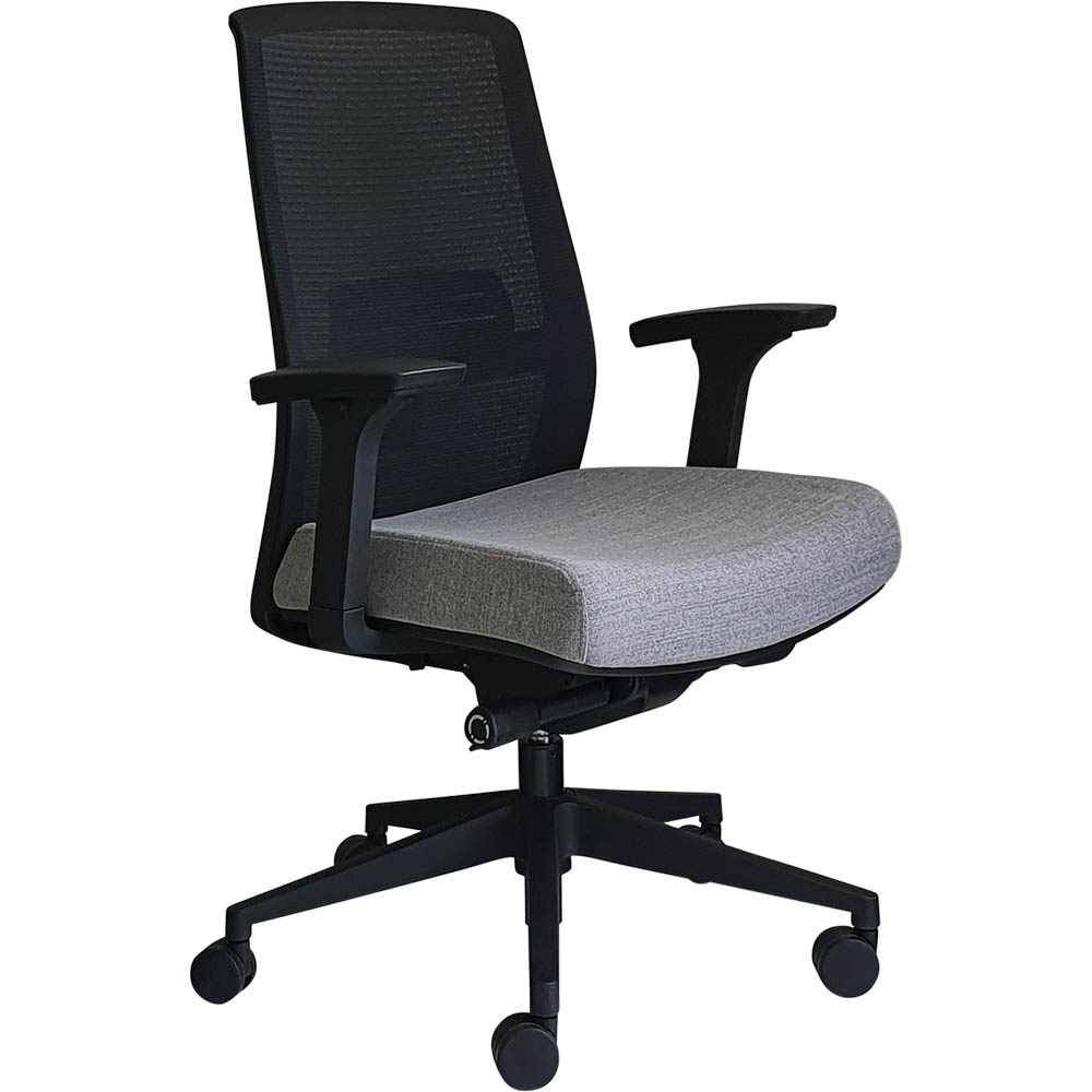 Image for JIRRA SIDE CONTROL SYNCHRO HIGH MESH BACK ARMS BLACK BACK GREY SEAT from Office National Capalaba