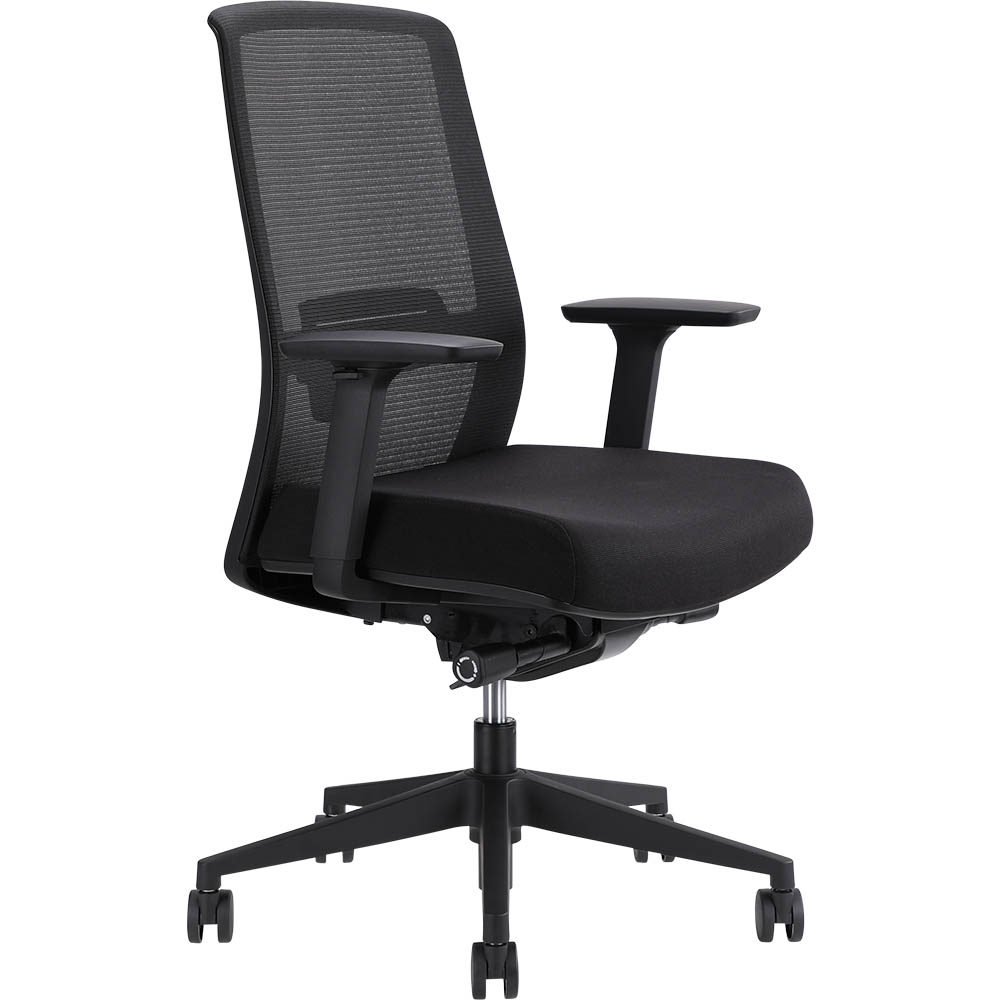 Image for JIRRA SIDE CONTROL SYNCHRO HIGH MESH BACK ARMS BLACK from Emerald Office Supplies Office National