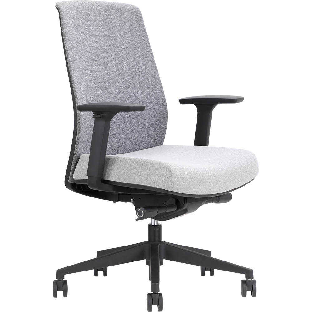 Image for JIRRA SIDE CONTROL SYNCHRO HIGH MESH BACK ARMS GREY from PaperChase Office National
