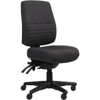 ergoselect spark posturesoft ergonomic chair high back black nylon base ebony