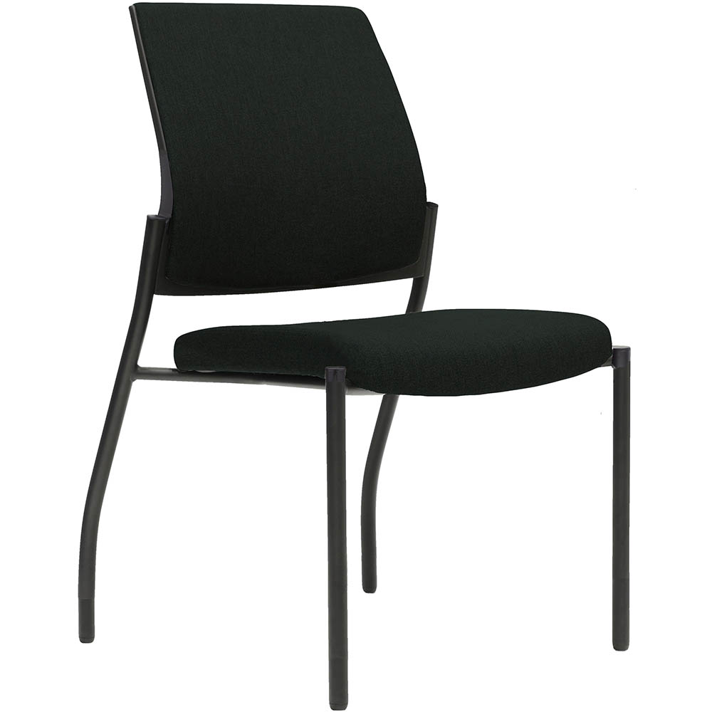 Image for URBIN 4 LEG CHAIR GLIDES BLACK FRAME ONYX SEAT AND INNER BACK from Complete Stationery Office National (Devonport & Burnie)